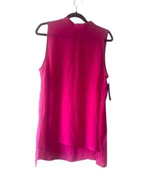 Sleeveless Fuchsia High-Low Tunic Top By Apt. 9 XL 100% Polyester